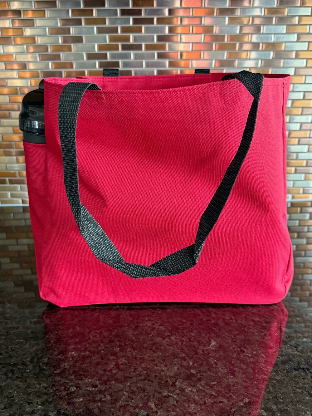 Versatile & Durable Red ♥️ Tote Bag - 3 Pockets - Shopping/Gifts/Add Your Design